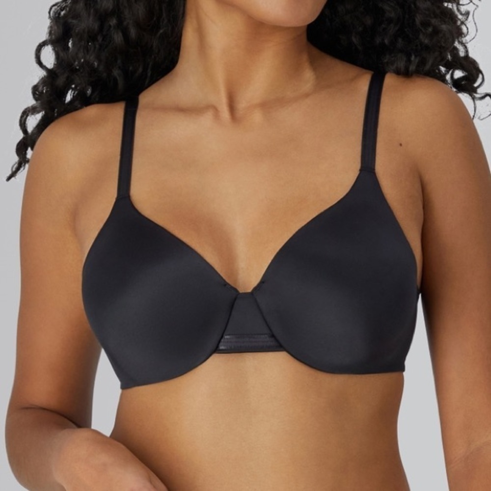 Bali One Smooth U Smoothing & Concealing Underwire Bra Black Size 38D